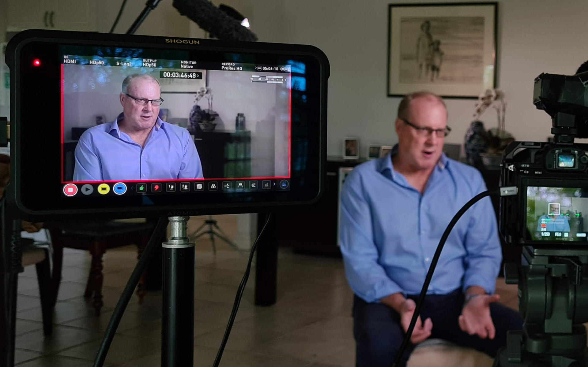 Cinematic Corporate Interview Lighting Set